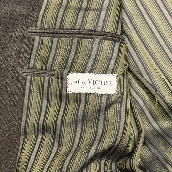 Jack Victor Velvet Corduroy Blazer Brown Sport Coat Made in Canada 40S - Picture 9 of 11